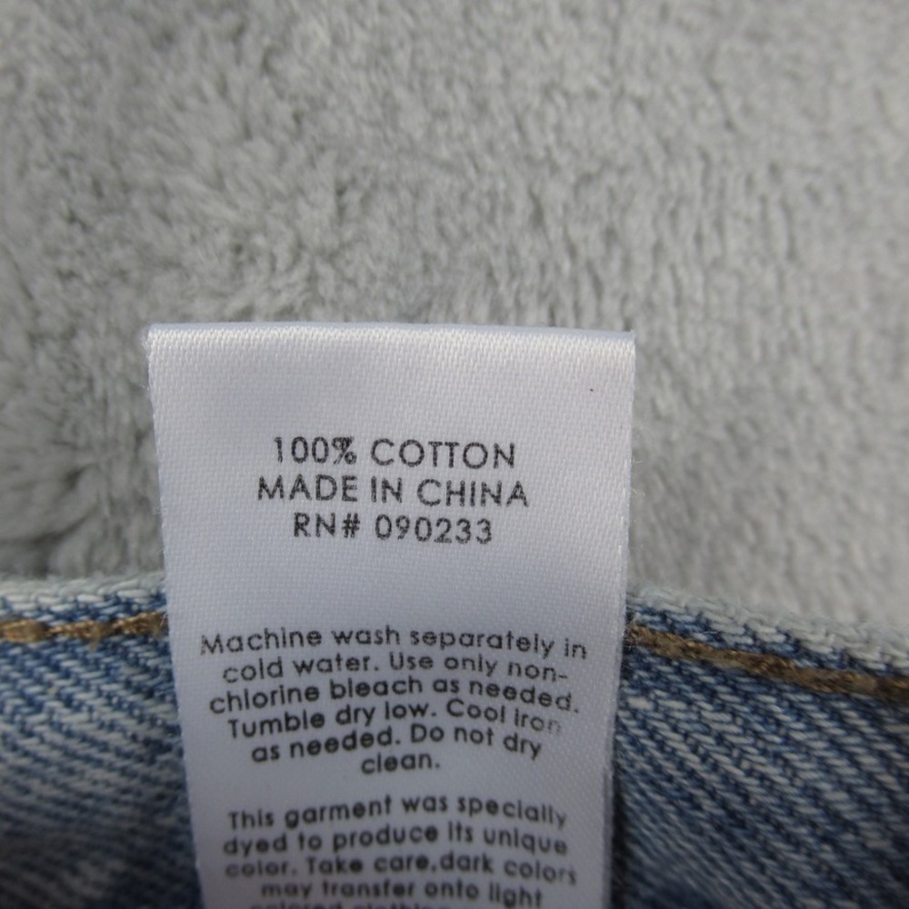 PacSun Two Tone Colorblock Dad Jean High Waisted Blue Denim Size 24 RN090233 - Picture 10 of 13